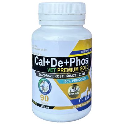 elatni kalcijum za pse - Cal+De+Phos Vet Premium Gold 2000mg